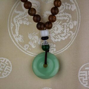 caiz1066 Collier ethnique tibetain donut jade nepal (1)