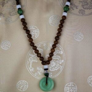 caiz1066 Collier ethnique tibetain donut jade nepal (4)