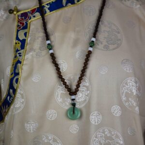 caiz1066 Collier ethnique tibetain donut jade nepal (5)