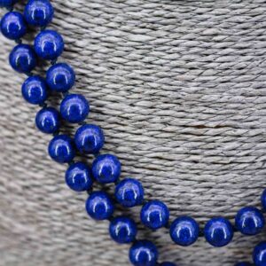 Mala collier japamala chapelet ou rosaire bouddhiste lapis-lazuli artisanat ethnique de l'Himalaya Tibet Chine