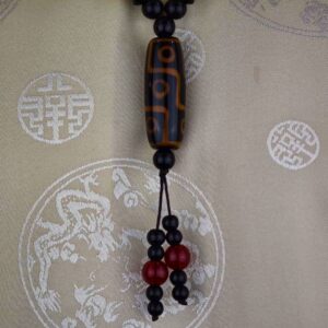 huam1023a Collier ethnique chung dzi Tibet Chine Artisanat de l’Himalaya (4)