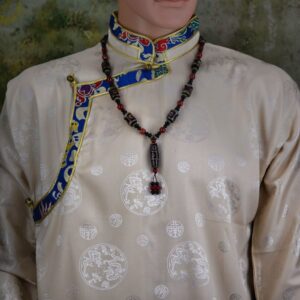 huam1026a Collier ethnique chung dzi Tibet Chine Artisanat de l’Himalaya (1)