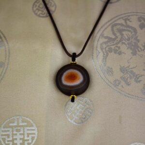 huam1048a Pendentif talisman amulette chung dzi artisanat ethnique tibétain Tibet Chine (4)