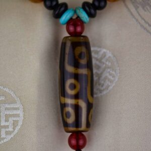 huam1050a Collier ethnique chung dzi boho Tibet Chine artisanat Himalaya (5)