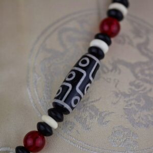 huam1082a Collier ethnique chung dzi boho Tibet Chine artisanat Himalaya (6)