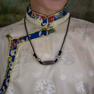 huam1124a Pendentif talisman amulette chung dzi artisanat ethnique tibétain Tibet Chine (6)