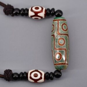 huam1124a Pendentif talisman amulette chung dzi artisanat ethnique tibétain Tibet Chine (7)