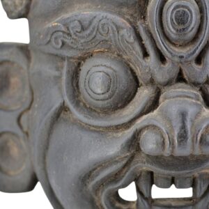 Masque chamane en bois sculpté de Mahakala Bhairava Rituel de danse Cham - Art et Antiquité du Népal et Tibet