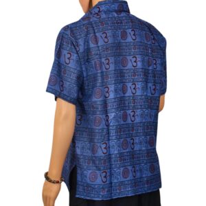 Om name chemisette légère à manches courtes - 100% coton - Artisanat du Népal