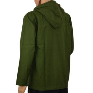 Chemise à capuche du Népal hoodie verte coton manches longues. Vetements ethniques. Artisanat népalais