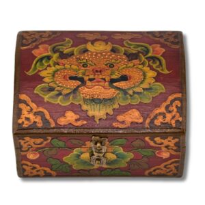 Décoration d'intérieur. Boite coffret tibétain. Chhepu. Artisanat ethnique du Népal - Boutique Zen Himalayan eshop