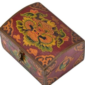 Décoration d'intérieur. Boite coffret tibétain. Chhepu. Artisanat ethnique du Népal - Boutique Zen Himalayan eshop