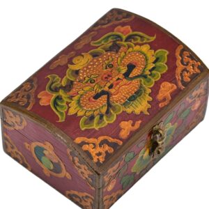 Décoration d'intérieur. Boite coffret tibétain. Chhepu. Artisanat ethnique du Népal - Boutique Zen Himalayan eshop