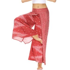 Pantalon portefeuille ethnique Thai asiatique. Mode hippie chic, boho et casual