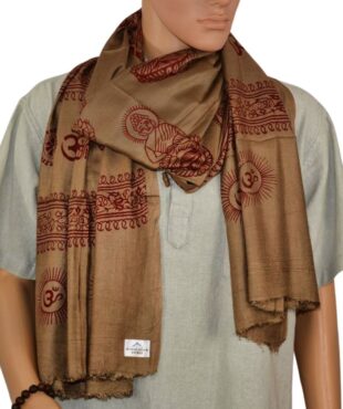 Écharpe indienne foulard de l'Inde - Chale ram name, tissu indien. Artisanat du Népal. Vetements ethniques, éco-responsables et solidaires. Mode boho, hippie chic