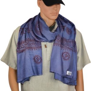 Écharpe indienne foulard de l'Inde - Chale ram name, tissu indien. Artisanat du Népal. Vetements ethniques, éco-responsables et solidaires. Mode boho, hippie chic