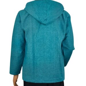 Veste polaire à capuche hoodie. Vêtement éco-responsable et éthique fabriqué au Népal. Mode casual, boho, boheme