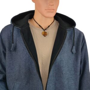 Veste polaire à capuche hoodie. Vêtement éco-responsable et éthique fabriqué au Népal. Mode casual, boho, boheme ethnique