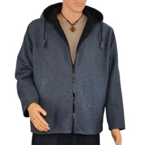 Veste polaire à capuche hoodie. Vêtement éco-responsable et éthique fabriqué au Népal. Mode casual, boho, boheme ethnique