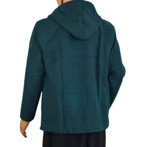 Veste polaire à capuche hoodie. Vêtement éco-responsable et éthique fabriqué au Népal. Mode casual, boho, boheme ethnique