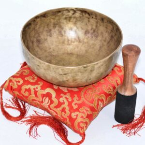 Bol chantant traditionnel, 7 métaux, sonotherapie et musicothérapie. Importation du Nepal, Himalaya. Tradition bouddhiste et rituel tibétain