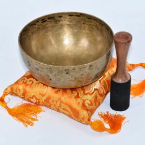Bol chantant traditionnel, 7 métaux, sonotherapie et musicothérapie. Importation du Nepal, Himalaya. Tradition bouddhiste et rituel tibétain
