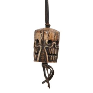 Pendentif. Talisman amulette en os Citipati, charme bouddhiste, en os sculpté. Népal - Boutique Zen Himalayan-eshop.com