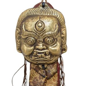 Mahakala Bhairava chopen shambu talisman amulette tantrique bouddhiste. Artisanat tibétain du Népal