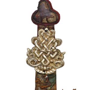 Nœud infini du bouddhisme chopen shambu talisman amulette tantrique bouddhiste. Artisanat tibétain du Népal