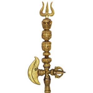 Khatvanga sceptre tantrique de rituel bouddhiste. Art premier himalayen, rituel et cérémonies tantriques tibétains. Art et antiquité du Népal.