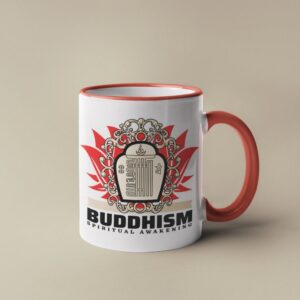 Mug en céramique au design du Kalachakra bouddhiste