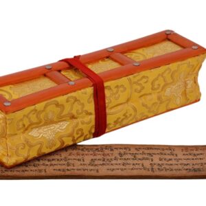 Étui de Livre de Prières Tibétain Accessoire Artisanal Bouddhiste du Népal