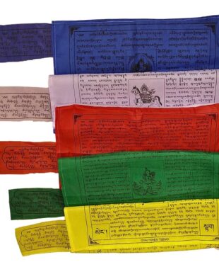 Darchok Verticale Bannière de Drapeaux de Prières Bouddhistes 4 m Artisanat Tibétain. Boutique Zen Himalayan-eshop