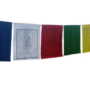 Drapeaux de Prières Tibétains 13 m Déités Sacrées Accessoire Artisanal Bouddhiste. Boutique Zen Himalayan-eshop