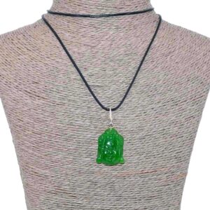 Pendentif Tête de Bouddha en Jade Bijou Spirituel Artisanal Unique du Népal. Boutique Zen Himalayan-eshop