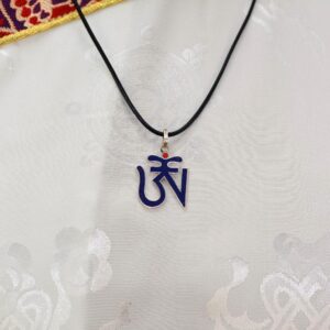 Pendentif Tibet Om Argent 925 - Artisanat Newar du Népal. Boutique Zen Himalayan-eshop
