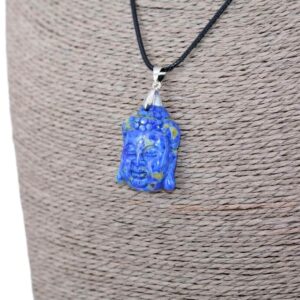 Bouddha Pendentif Lapis-Lazuli - Bijou Spirituel Népalais. Boutique Zen Himalayan-eshop