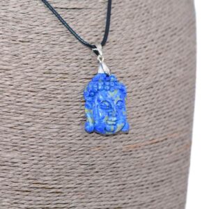 Bouddha Pendentif Lapis-Lazuli Népalais. Boutique Zen Himalayan-eshop