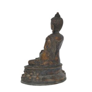 Ancienne Statue Bouddha Sakyamuni Siddhartha Gautama en Bronze - Art Sacré et Antiquité - Boutique Zen Himalayan-eshop