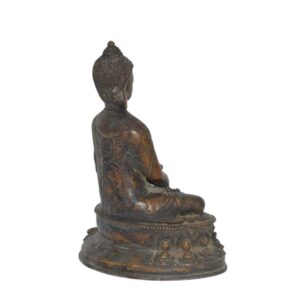 Ancienne Statue Bouddha Sakyamuni Siddhartha Gautama en Bronze - Art Sacré et Antiquité - Boutique Zen Himalayan-eshop