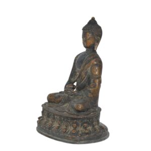 Ancienne Statue Bouddha Sakyamuni Siddhartha Gautama en Bronze - Art Sacré et Antiquité - Boutique Zen Himalayan-eshop