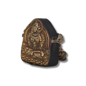Ghau Reliquaire Bouddhiste Tara Verte en Bronze et Cuivre - Import du Tibet. Boutique Zen Himalayan-eshop