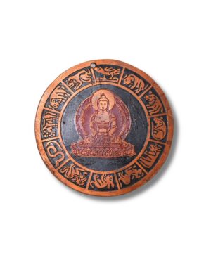Amulette Sacrée Tibétaine Bouddha Shakyamuni Bhaishajyaguru - Pièce Authentique du Népal. Boutique Zen Himalayan-eshop