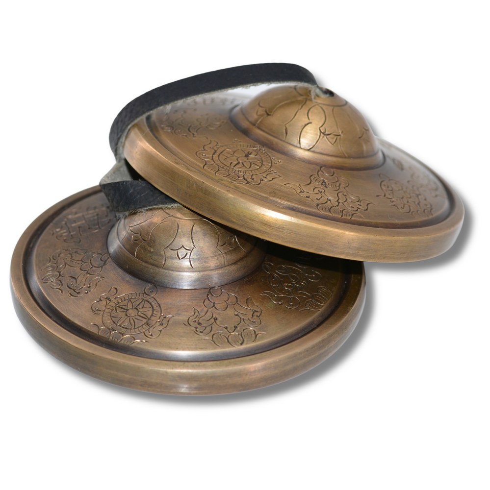 Tingsha Tibétaine Cymbale en Bronze. Boutique Zen Himalayan-eshop