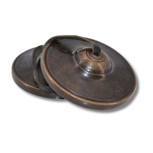 Véritable Tingsha Tibétaine Ashtamangala - Cymbale en Bronze. Boutique Zen Himalayan-eshop