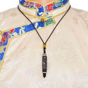 Talisman Dzi Lianshifaqi - Chung Dzi - Agate Sculptée du Bodhisatva Guanyin - Boutique Zen Himalayan-eshop - Tibet Artisanat