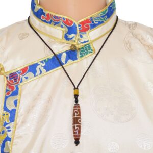 Talisman Dzi Lianshifaqi Chung Dzi Agate Sculptée du Bouddha - Art Sacré du Tibet - Boutique Zen Himalayan-eshop