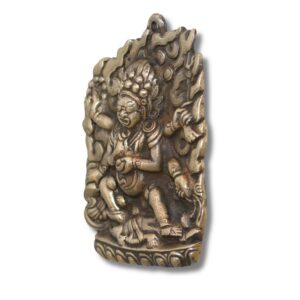 Talisman Chenrezig Mahakala, la Forme Courroucée pour une Protection Puissante - Art Sacré du Népal - Boutique Zen Himalayan-eshop