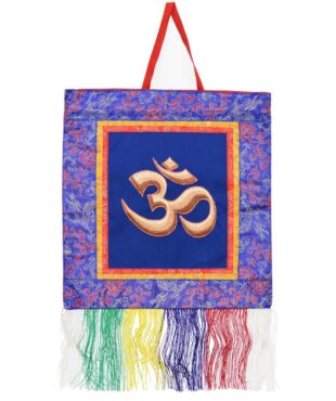 Thangka Tibétain Om Devanagari Symbole Spirituel Méditation et Harmonie Intérieure - Népal