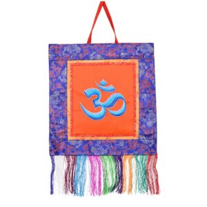 Thangka Tibétain Om Devanagari Symbole Spirituel Méditation et Harmonie Intérieure - Népal